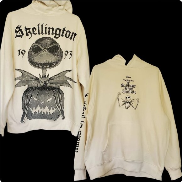 Disney Nightmare Before Christmas Skellington Pullover Hoodie - 2XL - NWT - Picture 3 of 5